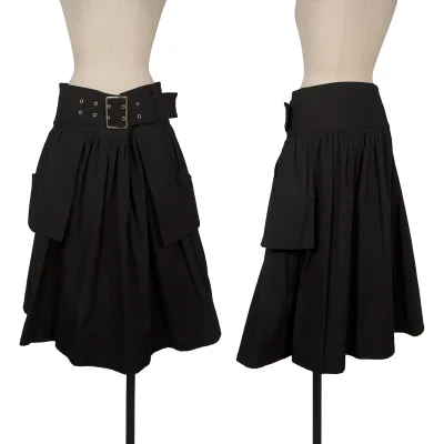 LIMI feu Wool Blend Belted Skirt