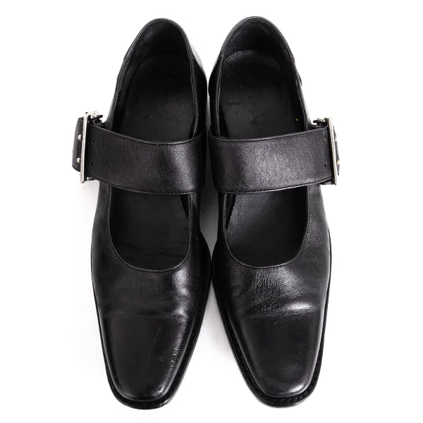 LIMI feu Wide Belted Leather Mary Jane Shoes K-172343_002