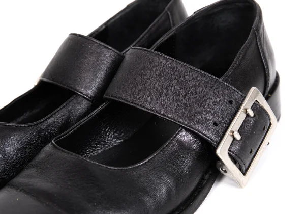 LIMI feu Wide Belted Leather Mary Jane Shoes K-172343_006