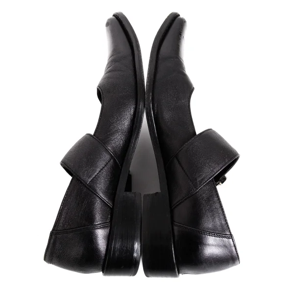 LIMI feu Wide Belted Leather Mary Jane Shoes K-172343_010