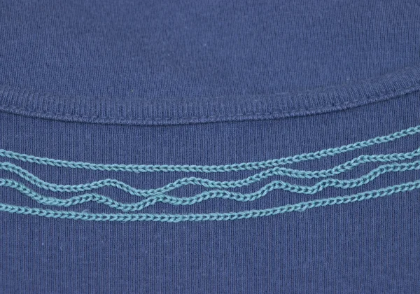 gigli Embroidery Design Open-Neck T-Shirt K-172347_003