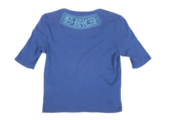 gigli Embroidery Design Open-Neck T-Shirt K-172347_007