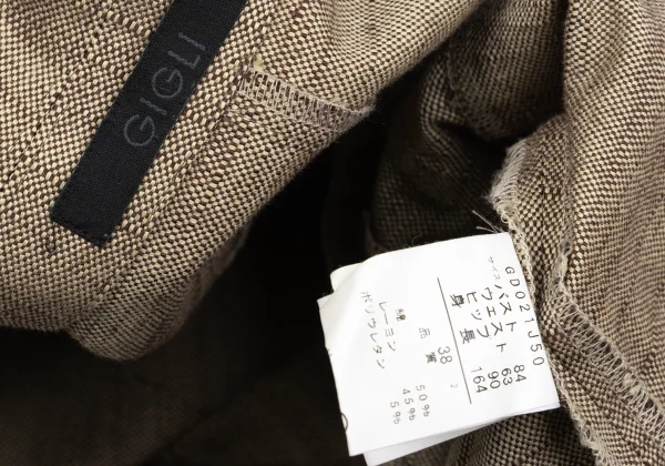 gigli Cotton Blend Textured-weave 3B Jacket K-172351_014