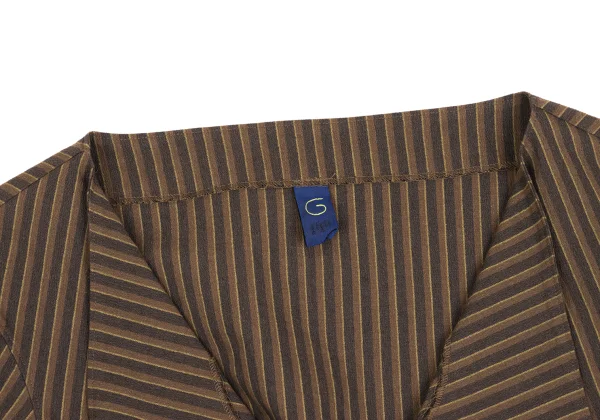 gigli Cotton Blend Striped Short Jacket K-172352_004
