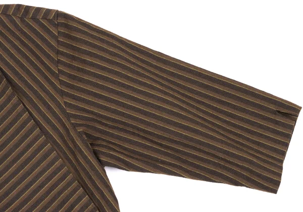 gigli Cotton Blend Striped Short Jacket K-172352_005