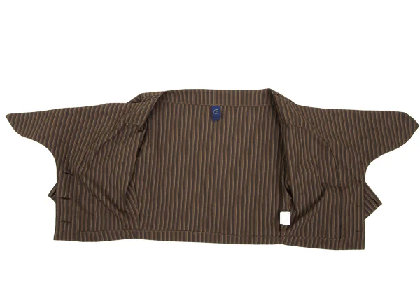 gigli Cotton Blend Striped Short Jacket K-172352_010