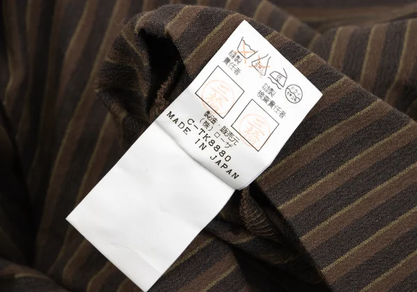 gigli Cotton Blend Striped Short Jacket K-172352_013