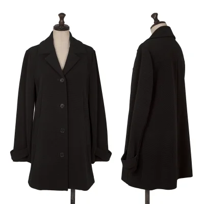 gigli Ribbed Texture Stretch Long Jacket 