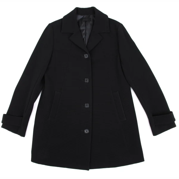 gigli Ribbed Texture Stretch Long Jacket  K-172353_002