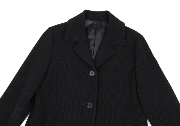 gigli Ribbed Texture Stretch Long Jacket  K-172353_003