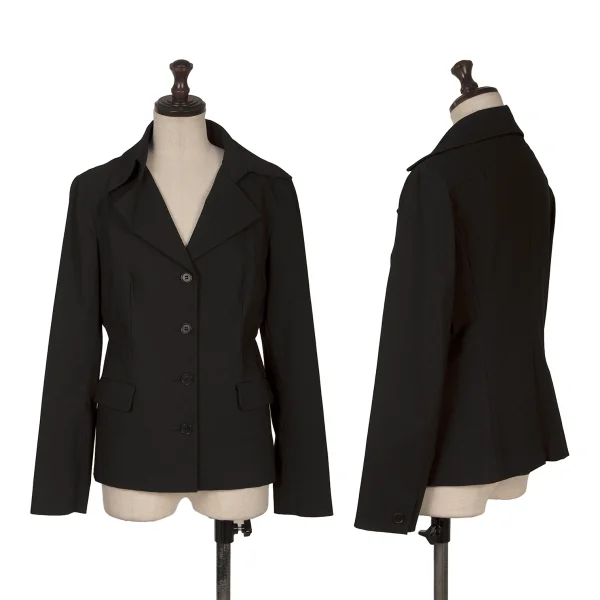 gigli Rayon Blend Stretch 4B Jacket Black 38 K-172354_001