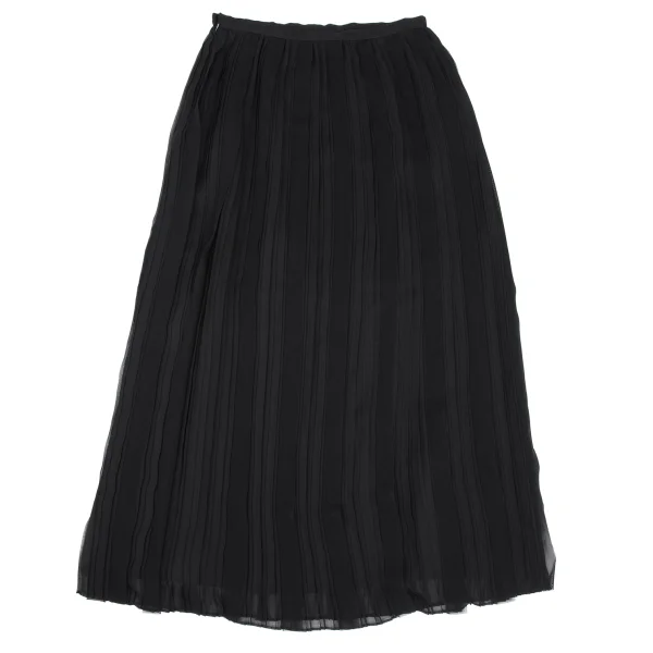 gigli Mesh Switching Pleats Skirt  K-172355_010