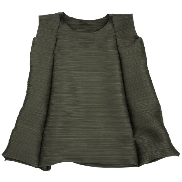 PLEATS PLEASE Horizontalc Pleats Sleeveless Tunic K-172362_002