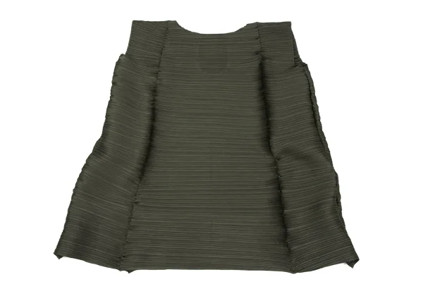 PLEATS PLEASE Horizontalc Pleats Sleeveless Tunic K-172362_008
