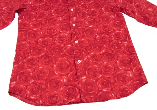 agnes.b homme Rose Print Cotton Shirt K-172366_008