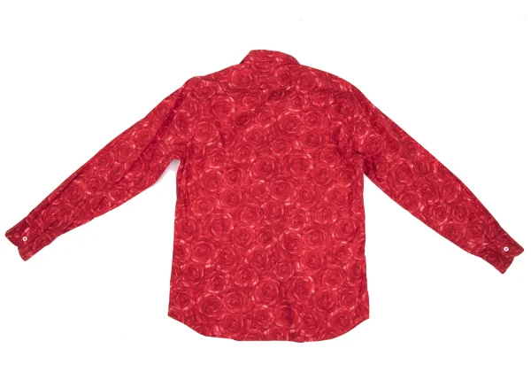 agnes.b homme Rose Print Cotton Shirt K-172366_010
