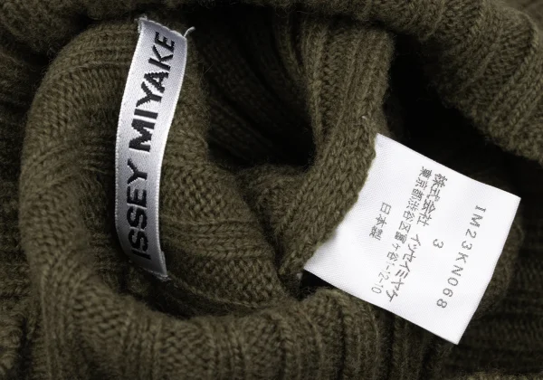 ISSEY MIYAKE Wool Turtleneck Knit Sweater K-172369_011