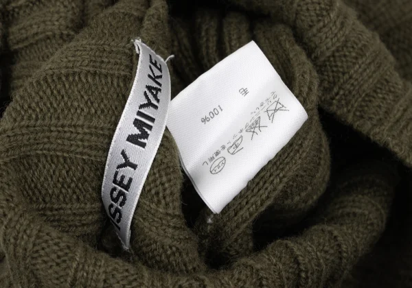 ISSEY MIYAKE Wool Turtleneck Knit Sweater K-172369_012