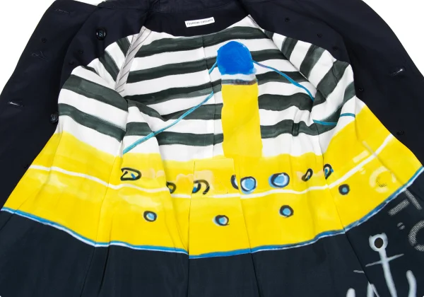 TSUMORI CHISATO Graphic Lined Trench Coat K-172370_011