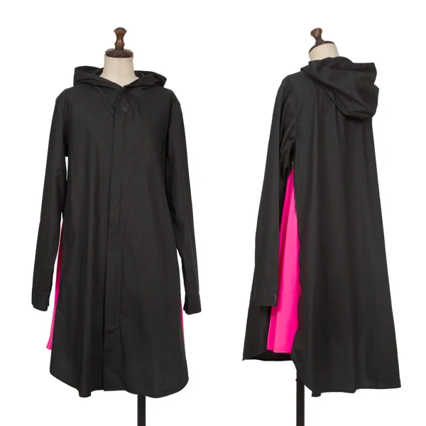 Y-3 Side-Zip Hooded Long Shirt Black,Pink M K-172371_001