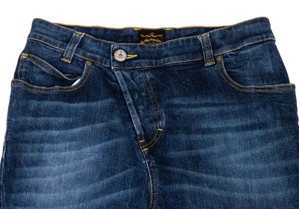 Vivienne Westwood ANGLOMANIA Squiggle Taping Distressed Jeans K-172374_003
