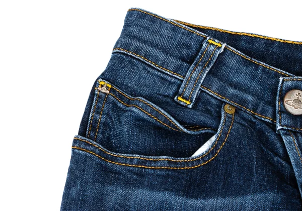 Vivienne Westwood ANGLOMANIA Squiggle Taping Distressed Jeans K-172374_005