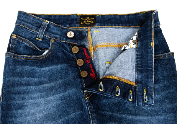 Vivienne Westwood ANGLOMANIA Squiggle Taping Distressed Jeans K-172374_007