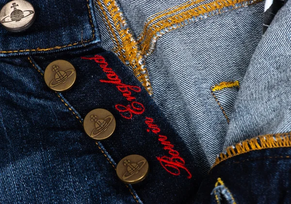 Vivienne Westwood ANGLOMANIA Squiggle Taping Distressed Jeans K-172374_008