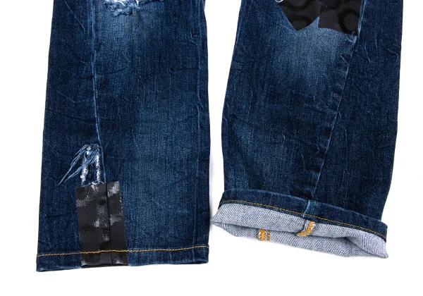 Vivienne Westwood ANGLOMANIA Squiggle Taping Distressed Jeans K-172374_014