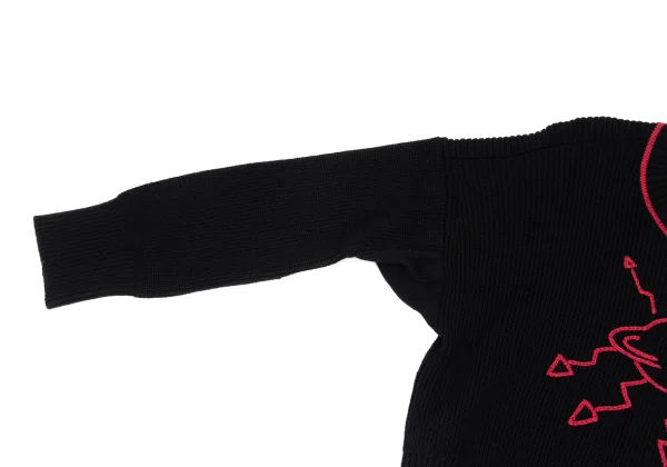 Unbranded Orb Embroidery Knit Sweater K-172376_006