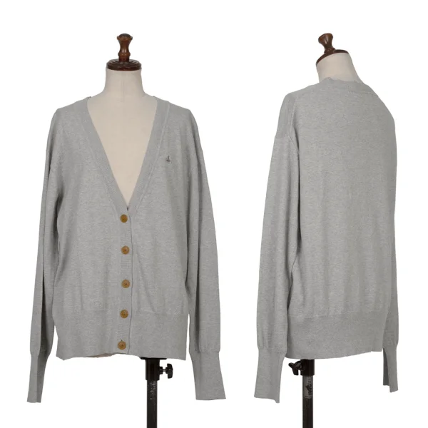 Vivienne Westwood Red Label Point Embroidery Knit Cardigan Grey M K-172377_001