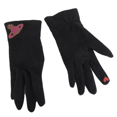 Vivienne Westwood Orb Embroidery Knit Glove