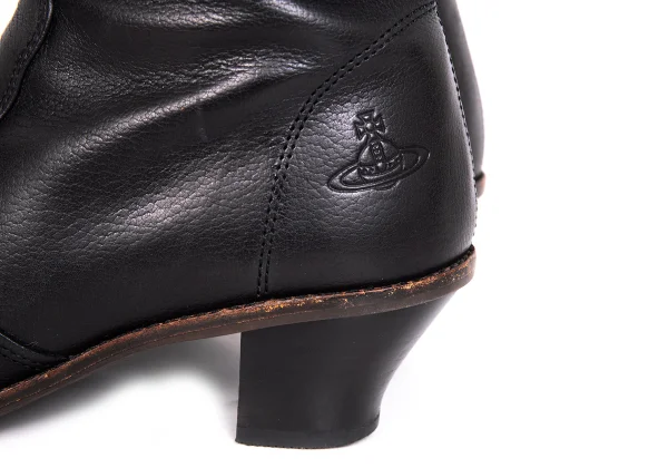 Vivienne Westwood Side Zip Leather Long Boots K-172391_007