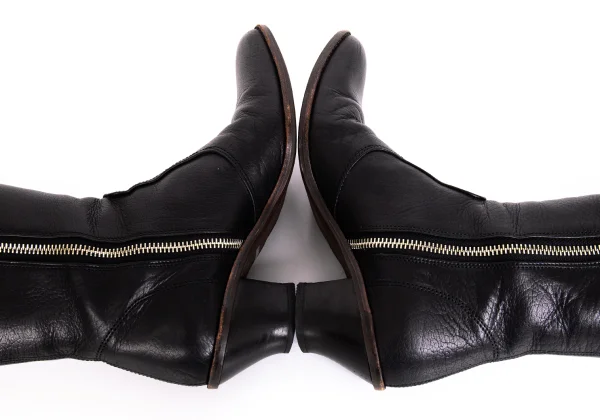 Vivienne Westwood Side Zip Leather Long Boots K-172391_012