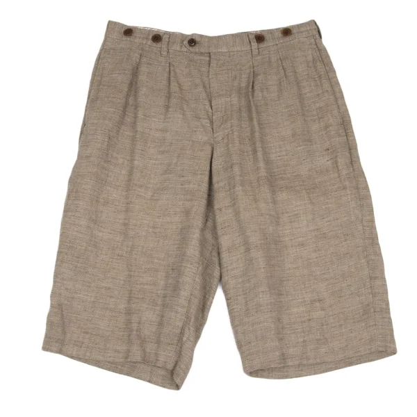 JUNYA WATANABE MAN Linen Shorts Beige S K-172392_001