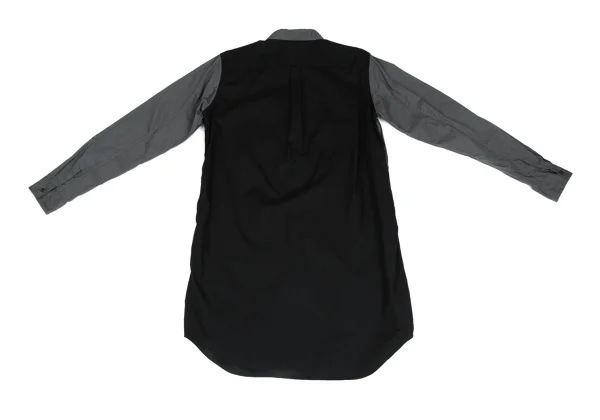 BLACK COMME des GARCONS Back Switching Cotton Long Shirt K-172393_012