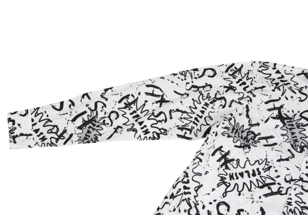BLACK COMME des GARCONS Splash Print Back Zip Shirt K-172394_005
