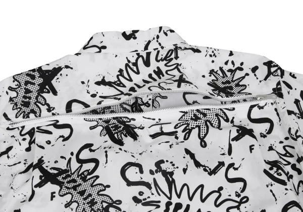 BLACK COMME des GARCONS Splash Print Back Zip Shirt K-172394_011
