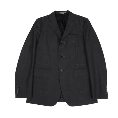 COMME des GARCONS HOMME DEUX Poly Wool Stitch Detail Jacket 
