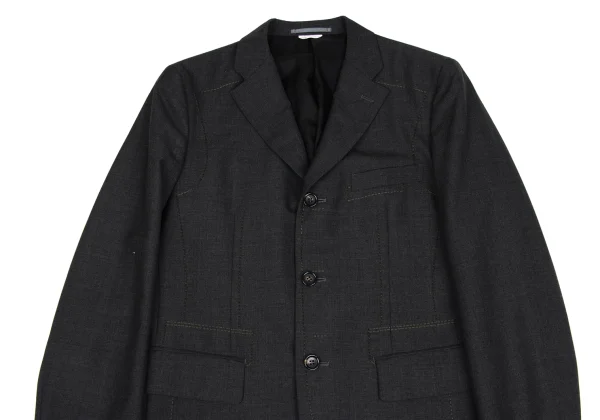COMME des GARCONS HOMME DEUX Poly Wool Stitch Detail Jacket  K-172402_002