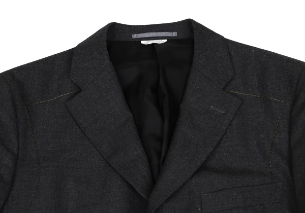 COMME des GARCONS HOMME DEUX Poly Wool Stitch Detail Jacket  K-172402_003