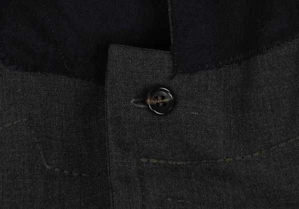 COMME des GARCONS HOMME DEUX Poly Wool Stitch Detail Jacket  K-172402_006