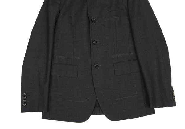 COMME des GARCONS HOMME DEUX Poly Wool Stitch Detail Jacket  K-172402_010