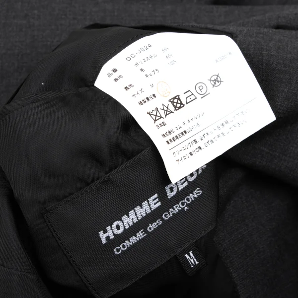 COMME des GARCONS HOMME DEUX Poly Wool Stitch Detail Jacket  K-172402_020