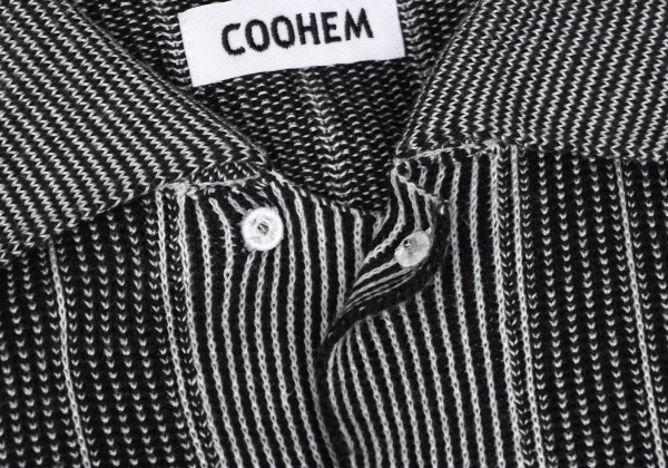 COOHEM Short Sleeve Striped Knit Shirt K-172410_004