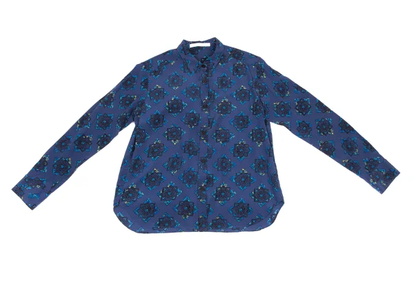 SOULEIADO Ethnic Printed Silk Shirt K-172411_002