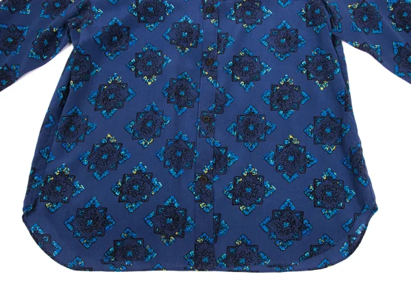 SOULEIADO Ethnic Printed Silk Shirt K-172411_008