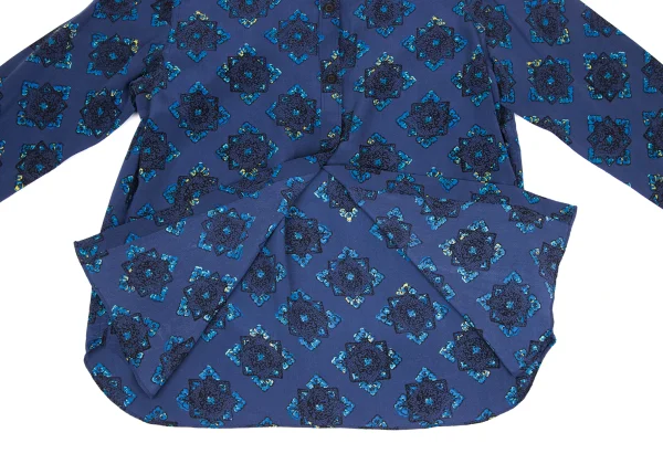 SOULEIADO Ethnic Printed Silk Shirt K-172411_010