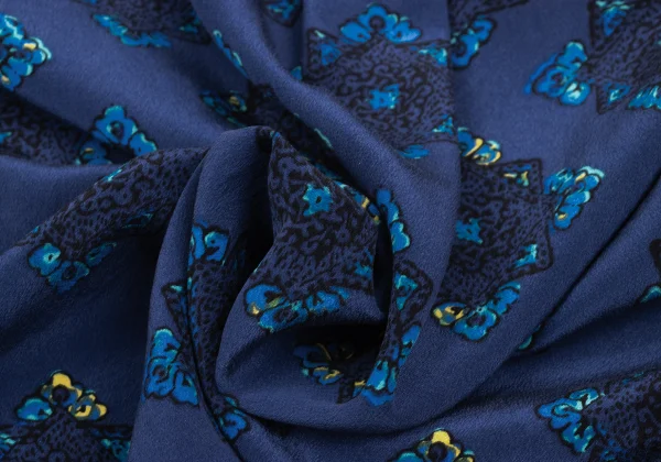 SOULEIADO Ethnic Printed Silk Shirt K-172411_013