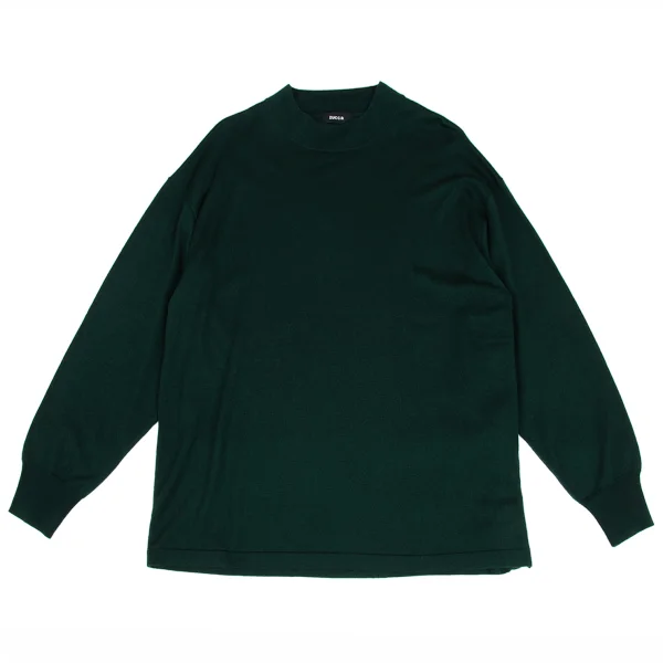 zucca Side Button Mock Neck Knit Sweater Dark Green M K-172414_001